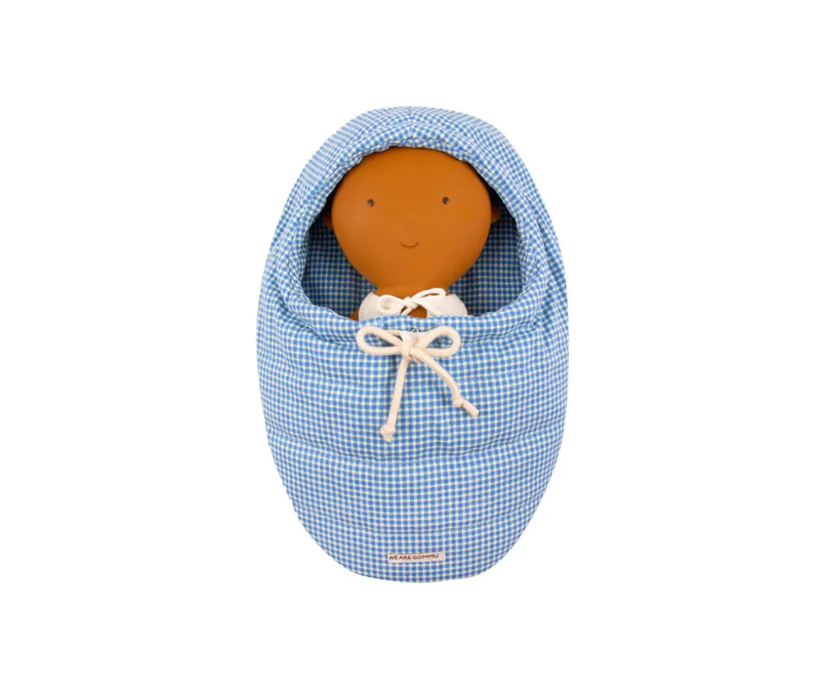 Saco para Muñecos Vichy Azul