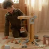 Set de Construcción con Grúa de Madera FSC