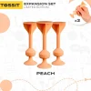Set de 3 Dardos de Silicona con Ventosa Peach
