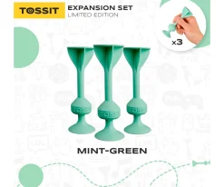 Set de 3 Dardos de Silicona con Ventosa Mint Green