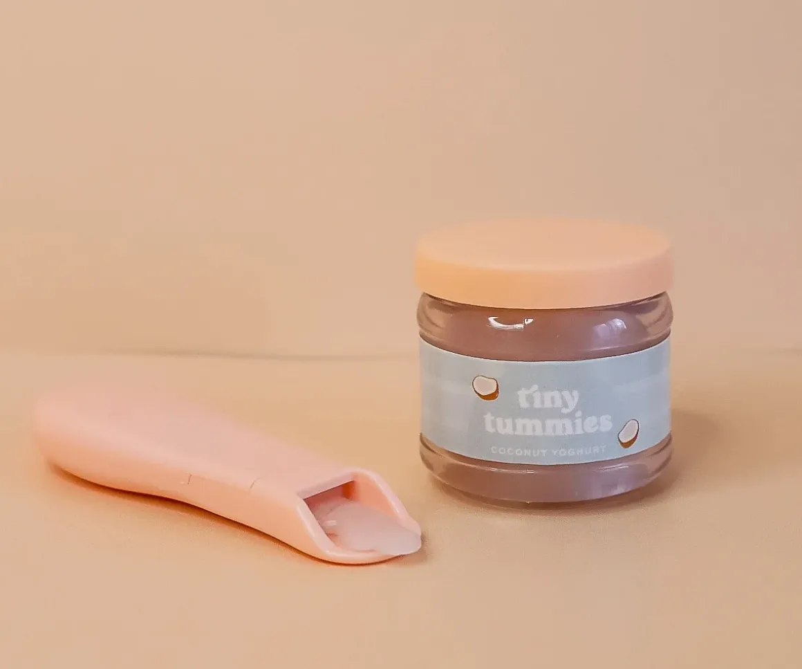 Set de Tarro y Cuchara Tiny Tummies Coconut Yoghurt