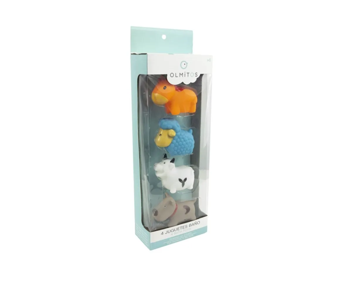 Set 4 Juguetes de Baño Animales