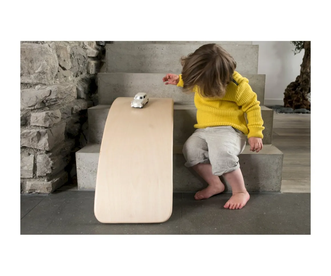 Tabla Curva Wobbel Original Madera Natural sin Fieltro