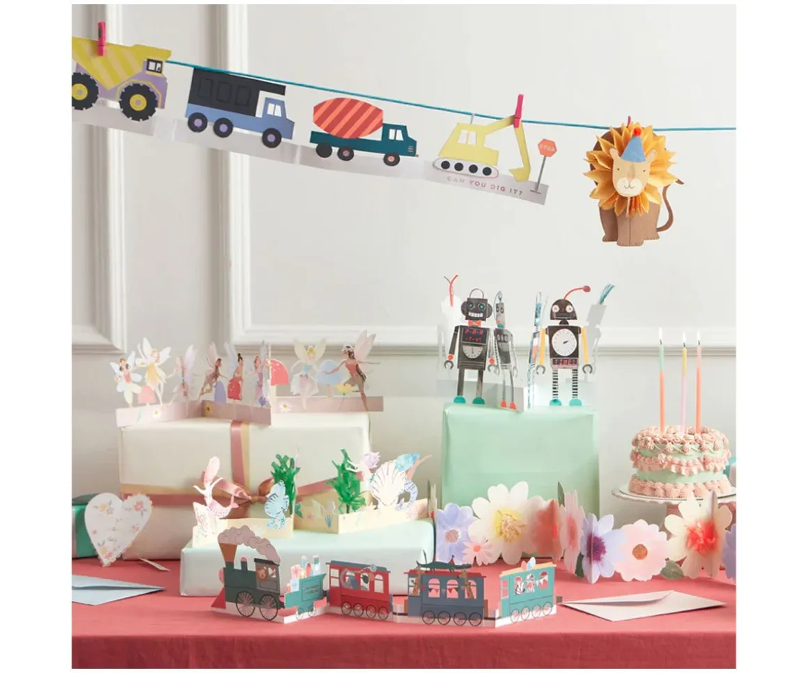 Tarjeta de Cumpleaños Robots