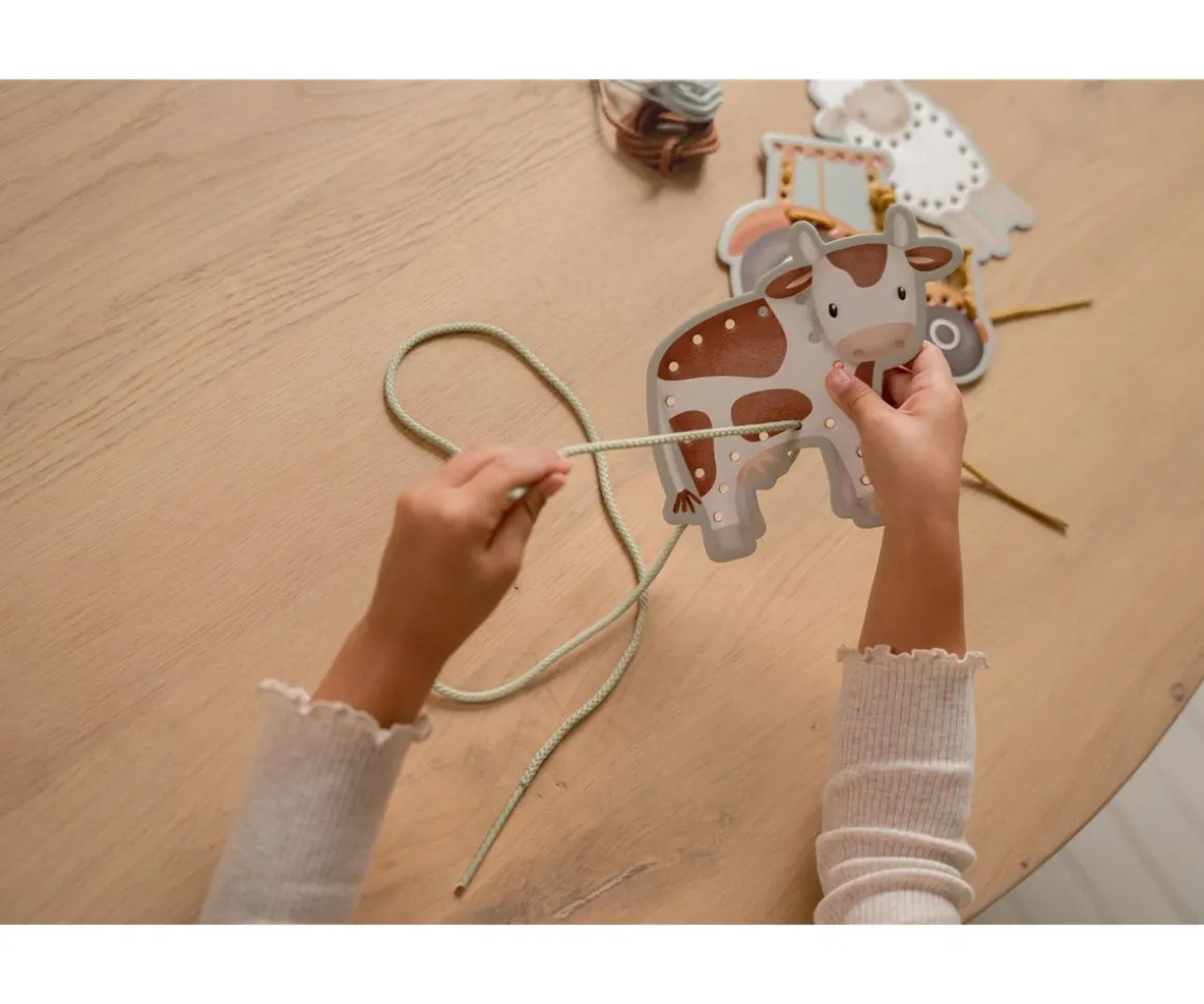Tarjetas Para Enlazar Cordones Little Farm