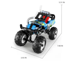 Todoterreno 4x4 Azul Retráctil 193 Piezas