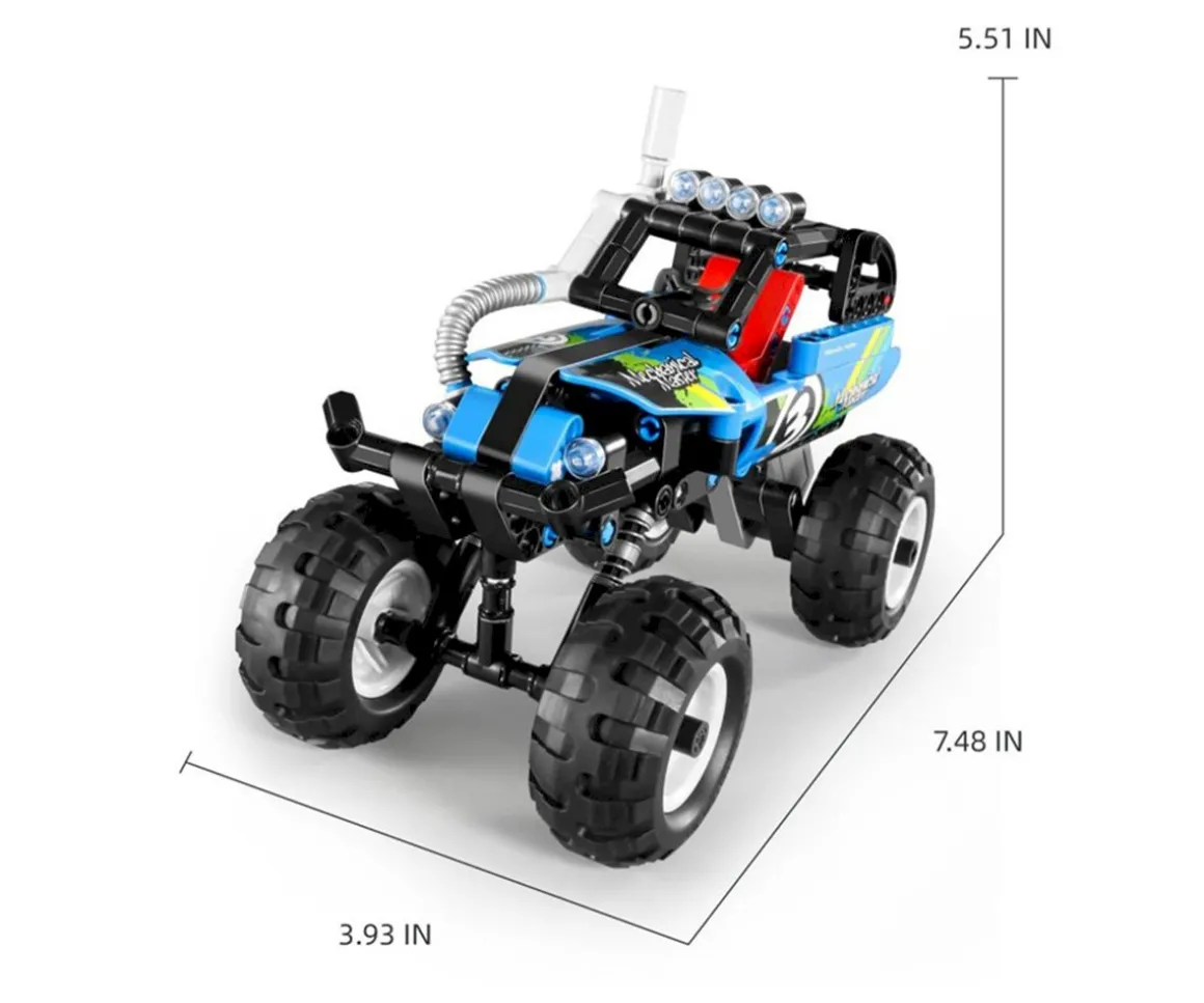 Todoterreno 4x4 Azul Retráctil 193 Piezas