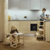 Torre Aprendizaje Montessori Mesa y Silla Silver / Mocha Mouse