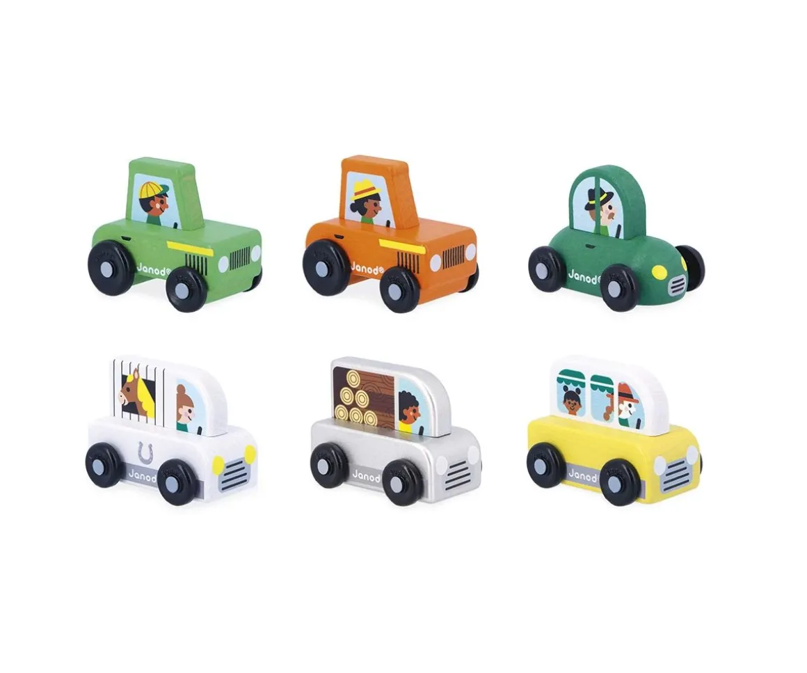 Tractor de Madera Verde Campiña Cross Roads