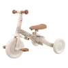 Triciclo con Barra 4 en 1 Blanco Flores